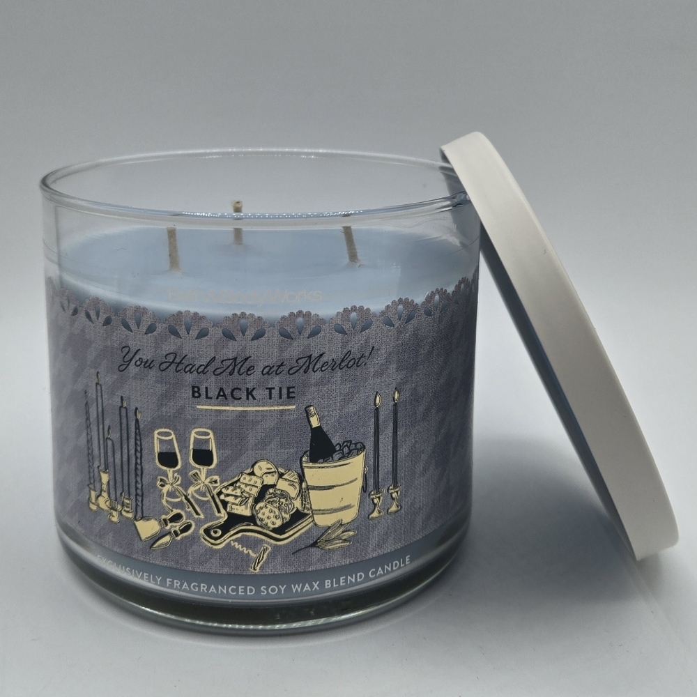 Bath and Body Works Black Tie 3 Wick Scented Candle